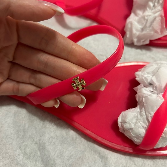 Tory Burch Women's PINK JELLY SANDALS - Picture 3 of 9
